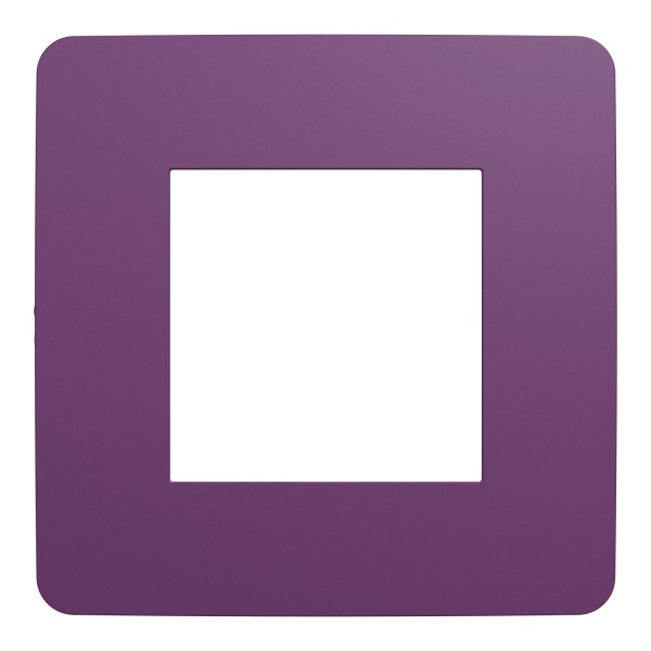 rámeček krycí jednonásobný, Plum/Bílý Unica Studio Color NU280214