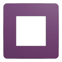 rámeček krycí jednonásobný, Plum/Bílý Unica Studio Color NU280214