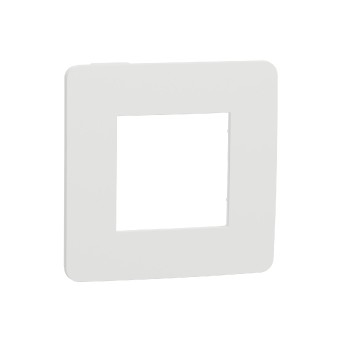 rámeček krycí jednonásobný, Bílý/Bílý Unica Studio Color NU280218
