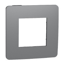 rámeček krycí jednonásobný, Dark Grey/Černý Unica Studio Color NU280222