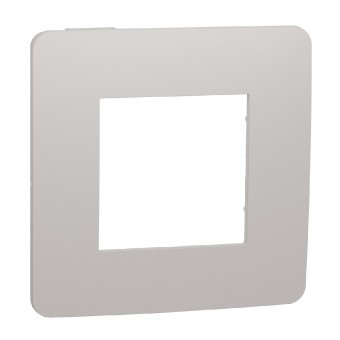 rámeček krycí jednonásobný, Light Grey/Bílý Unica Studio Color NU280224