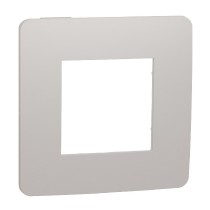 rámeček krycí jednonásobný, Light Grey/Bílý Unica Studio Color NU280224