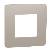 rámeček krycí jednonásobný, Taupe/Bílý Unica Studio Color NU280226