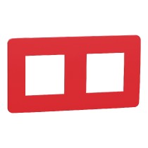 rámeček krycí dvojnásobný, Red/Bílý Unica Studio Color NU280413