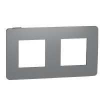 rámeček krycí dvojnásobný, Dark Grey/Černý Unica Studio Color NU280422