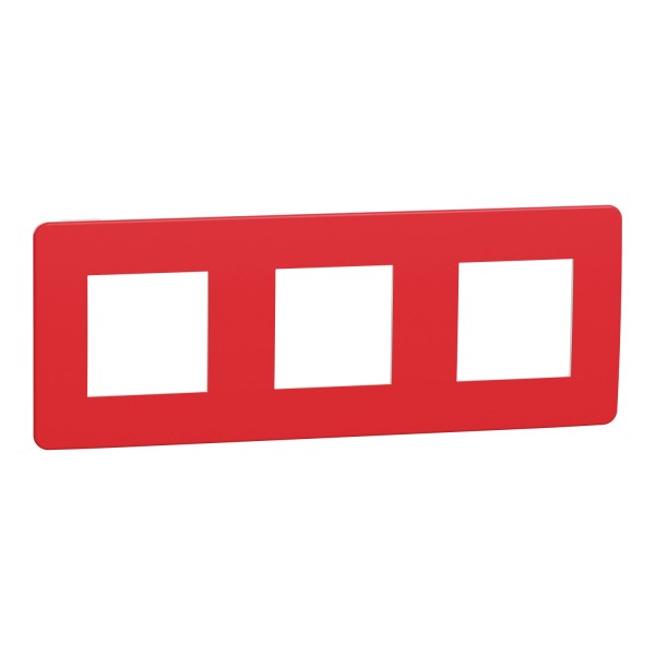 rámeček krycí trojnásobný, Red/Bílý Unica Studio Color NU280613