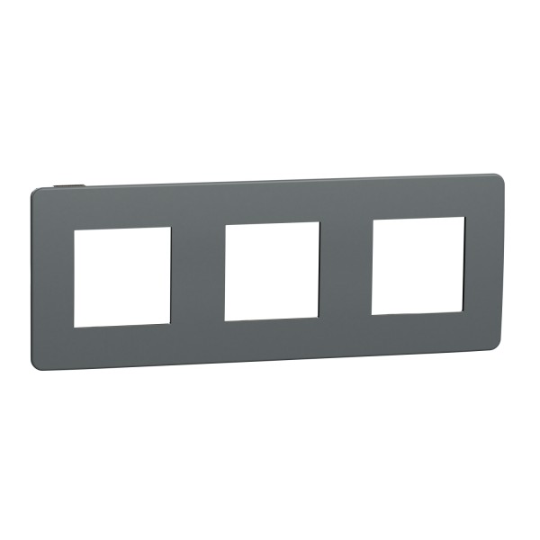 rámeček krycí trojnásobný, Dark Grey/Černý Unica Studio Color NU280622