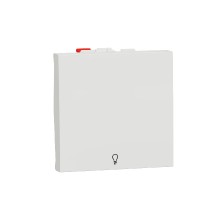 tlačítko řazení 1/0 "světlo", 2M, Bílé Unica NU320618L