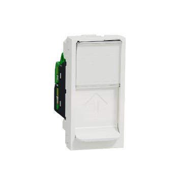 zásuvka datová 1xRJ45 Kat.6 STP, 1M, Bílá Unica NU341618