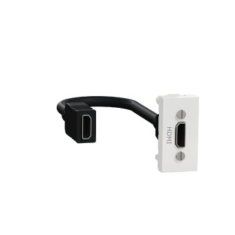 konektor hDMI (předzapojený), 1M, Bílý Unica NU343018