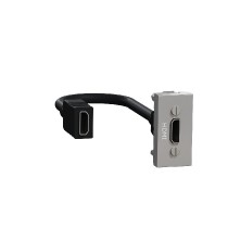 konektor hDMI (předzapojený), 1M, Aluminium Unica NU343030