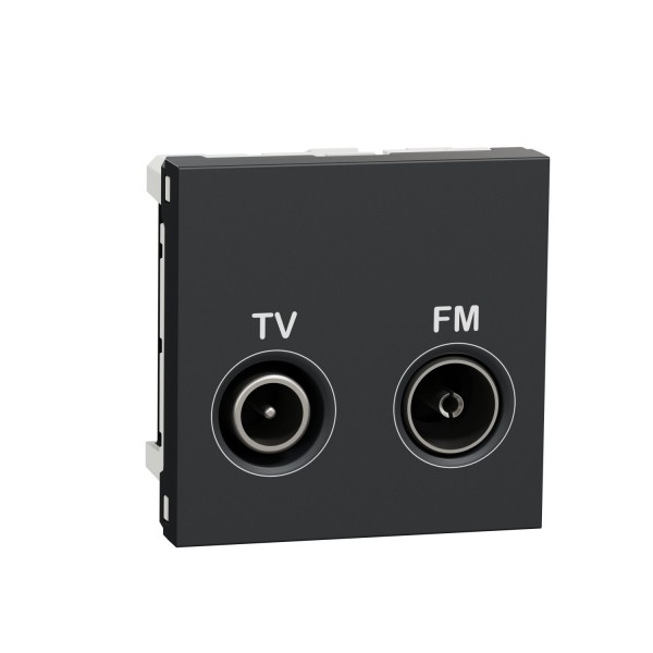 zásuvka TV/R individuální, 11 dB, 2M, Antracit Unica NU345154