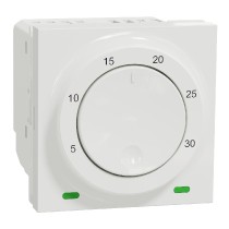 termostat prostorový otočný 2M, Bílý Unica NU350118