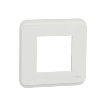 rámeček krycí jednonásobný, Bílý Antibakteriální Unica Pro NU400220