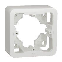 krabice na omítku jednonásobná, Bílá Unica Pro NU840218
