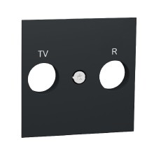 deska centrální pro TV/R zásuvku, Antracit Unica NU944054