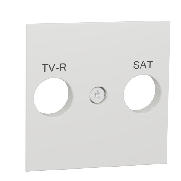 deska centrální pro TV-R/SAT zásuvku, Bílá Unica NU944118