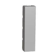 záslepka 2x 1/2 modul, Aluminium Unica NU986430