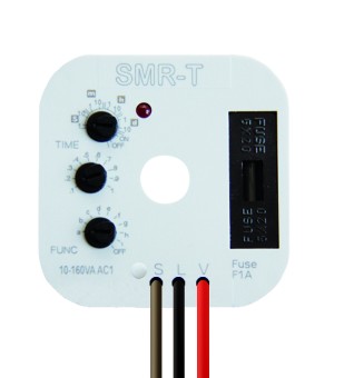 relé časové multifunkční SMR-T/230V ELKO 3-vodič, 9 funkcí, triak 10-160VA