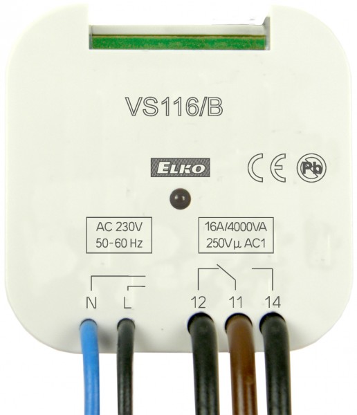 relé pomocné VS116B/230V do krabice, přepínací 1x16A