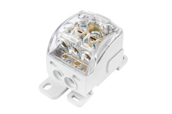 blok pro rozdělení fází PDB 220 (PVB 160), 1pól., 210A, 690V, šedý/průhl. víko, na DIN