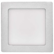 svítidlo LED EMOS přisazené stříbrné, čtverec 12W 1000lm 4000K *ZM6232