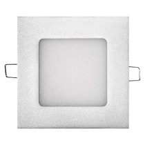 svítidlo LED EMOS vestavné, čtverec 6W 450lm 4000K neutrální bílá, stříbrná ZD2222