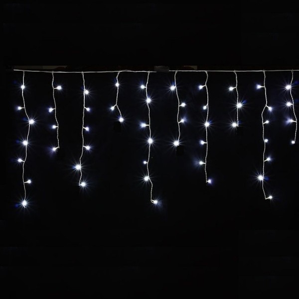 rampouchy vánoční LED - 10m, studená b., programy *ZY1448