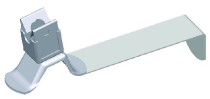 podpěra Niro-clip pásek měký (AL) tvarovatelný 120mm délka 111043