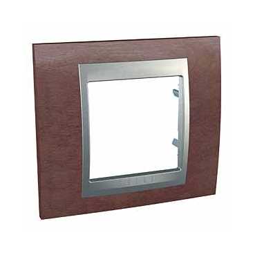 rámeček jednonásobný Unica Top Tabaco/alu MGU66.002.0M4