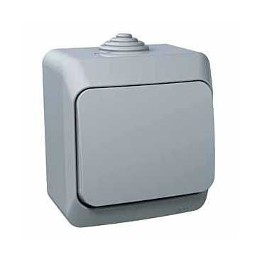 vypínač č.6 CEDAR PLUS IP44 WDE000660 šedá