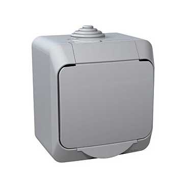 vypínač č.1 CEDAR PLUS IP44 WDE000610 šedá