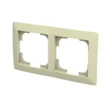 rámeček dvojnásobný, pro vodorovnou i svislou montáž; Zoni, olivová / bílá 3901T-A00020 143_obr2