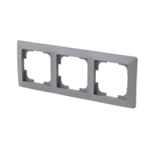 rámeček trojnásobný, pro vodorovnou i svislou montáž; Zoni, šedá / bílá 3901T-A00030 141_obr2