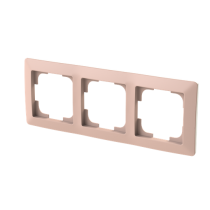 rámeček trojnásobný, pro vodorovnou i svislou montáž; Zoni, pudrová / bílá 3901T-A00030 142_obr2