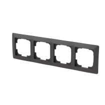 rámeček čtyřnásobný, pro vodorovnou i svislou montáž; Zoni, matná černá / bílá 3901T-A00040 137_obr2
