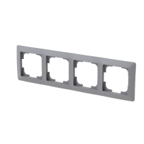 rámeček čtyřnásobný, pro vodorovnou i svislou montáž; Zoni, šedá / bílá 3901T-A00040 141_obr2