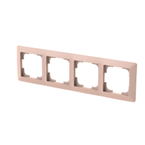 rámeček čtyřnásobný, pro vodorovnou i svislou montáž; Zoni, pudrová / bílá 3901T-A00040 142_obr2