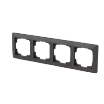 rámeček čtyřnásobný, pro vodorovnou i svislou montáž; Zoni, matná černá 3901T-A00040 237_obr2