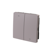 kryt spínače žaluziového dělený, s potiskem; Zoni, greige 3559T-A00662 244_obr2