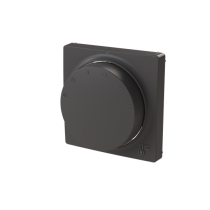 kryt termostatu prostorového s otočným ovládáním, s upevňovací maticí; Zoni, matná černá 3292T-A00300 237_obr2