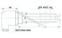 těleso topné 2 400 W Backer 420690230, M48x2_obr2