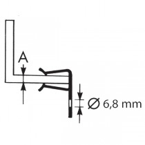 příchytka H CADDY 4H24  3-8mm očko /170020/_obr2