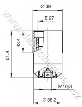 objímka E27 1351-13000 plastová, černá_obr2