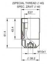 objímka E27 1352-13400 plastová, bílá_obr2