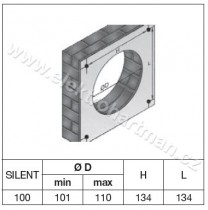 ventilátor SILENT 100 CRZ DESIGN 3C tichý chod, zpět.klapka, doběh, kul.ložiska_obr12