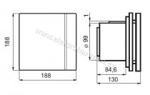 ventilátor SILENT 100 CRZ DESIGN 3C tichý chod, zpět.klapka, doběh, kul.ložiska_obr3
