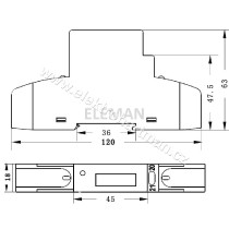 elektroměr modulový DDS353 50A MID, 1mod. LCD 1fáz. 1tarif, fakturační_obr3