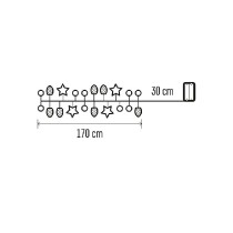 závěs vánoční LED girlanda – šišky, 1,7 m, 2x AA, vnitřní, teplá bílá EMOS DCGW04_obr2