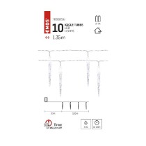 rampouch LED vánoční girlanda – 10x rampouch, 1,35 m, 2x AA, vnitřní, studená bílá, časovač EMOS DCGC01_obr5